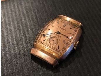 Vintage Gruen Rose Gold Filled Precision Watch