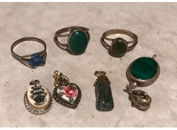 Sterling Rings & Charms