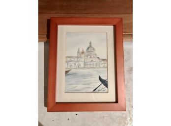 'Grand Canal' Watercolor Signed Bill Wilson