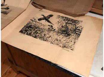 Richard E. Bishop Waterfowl Prints & Needlepoint