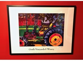 Groth Vinyards & Winery 'Runs Like A Deere' Signed Print