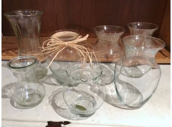 Clear Glass Vase Collection