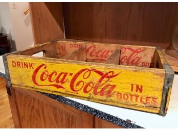 Vintage Wooden Coca-Cola Bottle Caddy