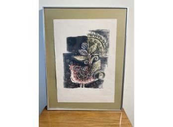 Pinchas Shaar Original Color Lithograph, Peacock, Signed & Numbered