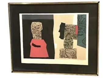 Vintage Max Papart, (French 1911-94) Limited Edition Mixed Media Signed Lithograph, COA