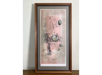 Beautiful Asian Modern Lithograph By Hoi. Entitled 'L' Amoreaux'. Signed & Numbered