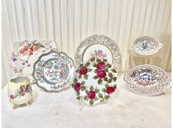 Collection Of Vintage Table Top Porcelains, 7 Pieces