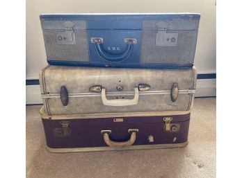 Trio Of Vintage Dresner Suitcases