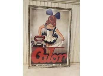 Framed French Vintage Poster, Calor