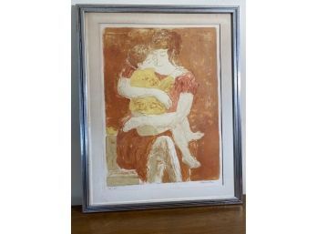 Mother & Child, Garcia Fons, Numbered And Signed