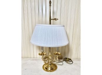 Baldwin Brass Serpentine Bouillotte 2 Arm Candlestick  Table Lamp