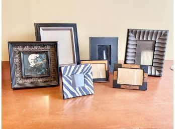 Black Wood And Metal Picture Frame Collection