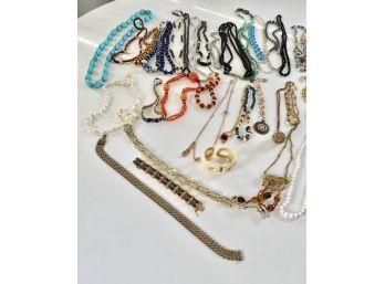 Costume Jewelry Necklace Collection