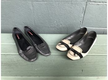 Designer Shoes ~Two Pairs ~ Prada & Tod's
