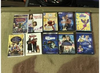 Ten Children's DVDs