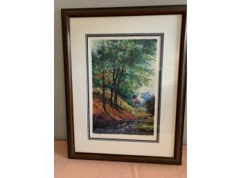 Framed Michael Schofield Serigraph, Signed Artist Proof: Summer Silence 1