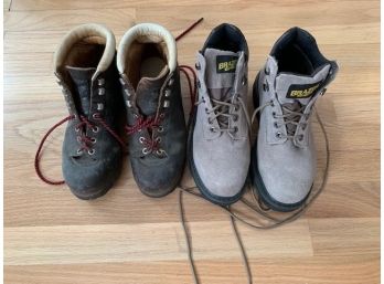 Two Pairs Of Women's Hiking Boots: Brazos Size 6.5 Worn Once