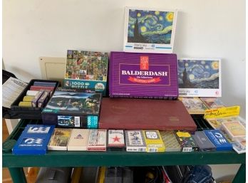 Lot Of Games, Puzzles, And Cards