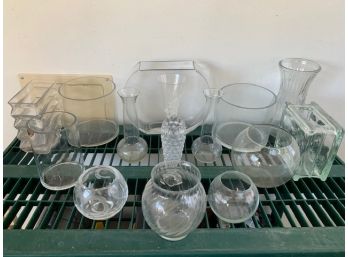 Colorless Glass Vases