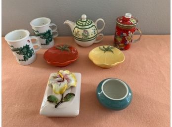 Ceramic Teapot, Mugs, And More