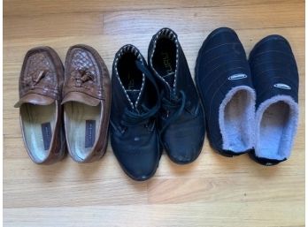 (D) Men's Shoes (Florsheim And Kuro )and Slippers