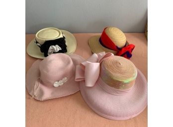 Lot Of 4 Women's Straw Hats: Arlop, Whittall And Shon