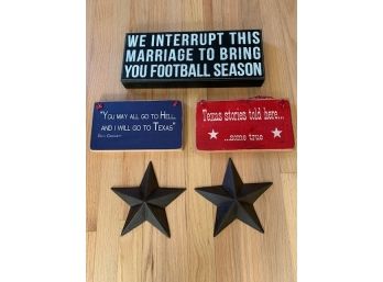 Decorative Wall Art Plaques And Stars