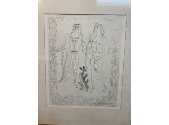 Original Etching By Georges Braque. Eros And Eurybia