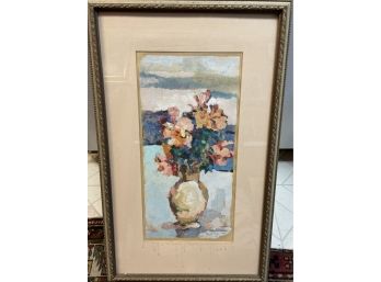 Impressionist Edna Gas . Beautiful Floral . Listed Artist With Auction Records On Ask Art