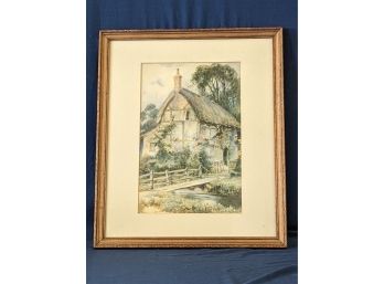 Henry Hughes Richardson (b.1920) Signed Watercolor Painting Matted And Framed