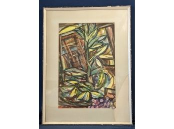 Signed Frances Wadsworth Shaffer (1897-1974) Watercolor And Paper Painting