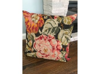 Needlepoint Pillow And Small Lamp Shades