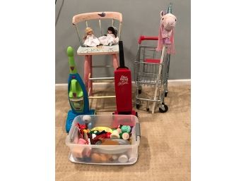 Two Madame Alexander Dolls Painted Toddler Chair And More