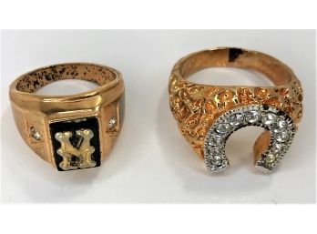 2 Costume Jewelry Rings