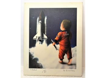 'up, Up And Away' Print On Board By T. Richard