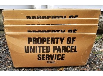 4 Large UPS Cardboard Boxes