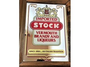Imported Stock Vermouth Brandy And Liqueurs Bar Mirror