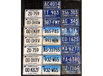 Connecticut License Plate Collection