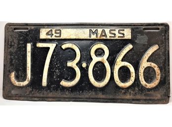 Vintage Massachusetts License Plate