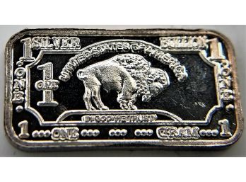 One Gram Fine Silver .999 Buffalo Bullion