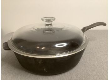 WAGNER 10.5 Inch Cast Iron Pan With Lid