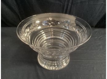 Stuart Marked Raised Crystal Bowl