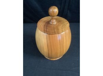 Wooden Carved Jar