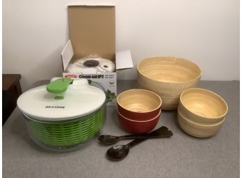 Bamboo Salad Bowl Lot