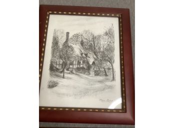 John Burt Signed Art Of A Cottage