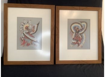 Crumbo American Indian Print Lot Of 2