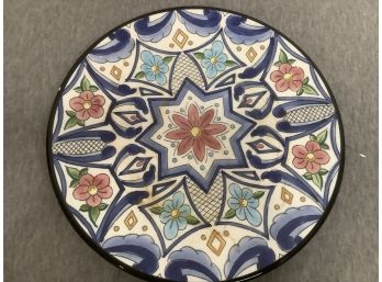 Gorgeous Blue White Red And Yellow Floral Platter