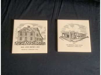 Sheffield Pottery Torrington Landmark Tile Trivets