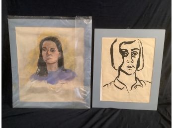 Portrait Art Of Women Paintings And A Sketch Of MLK