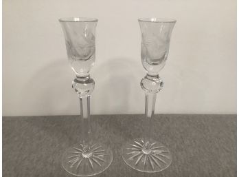 Crystal Candle Stick Holder Lot